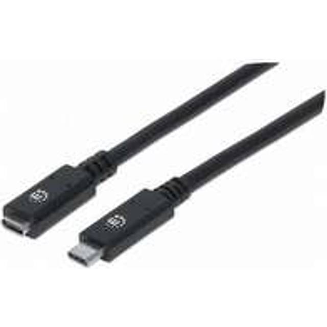 Manhattan 355230 USB cable 0.5 m USB C Male Female Black