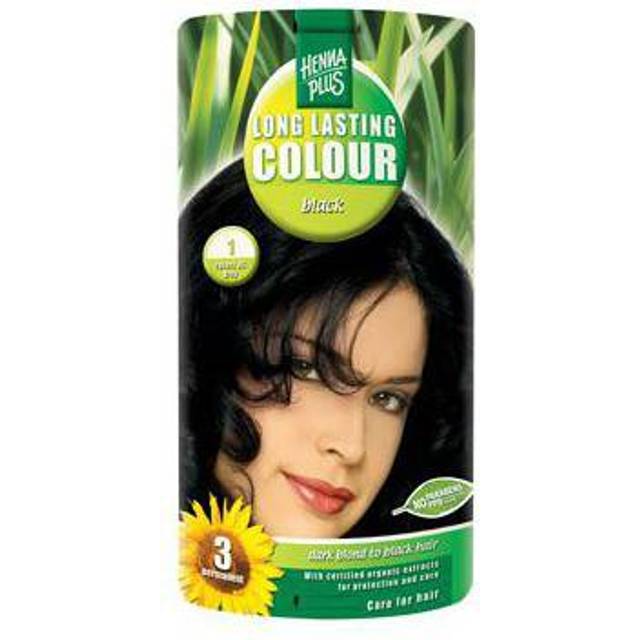 Henna Hårfärg Plus 1 Black Long Lasting Colour - 40 ml