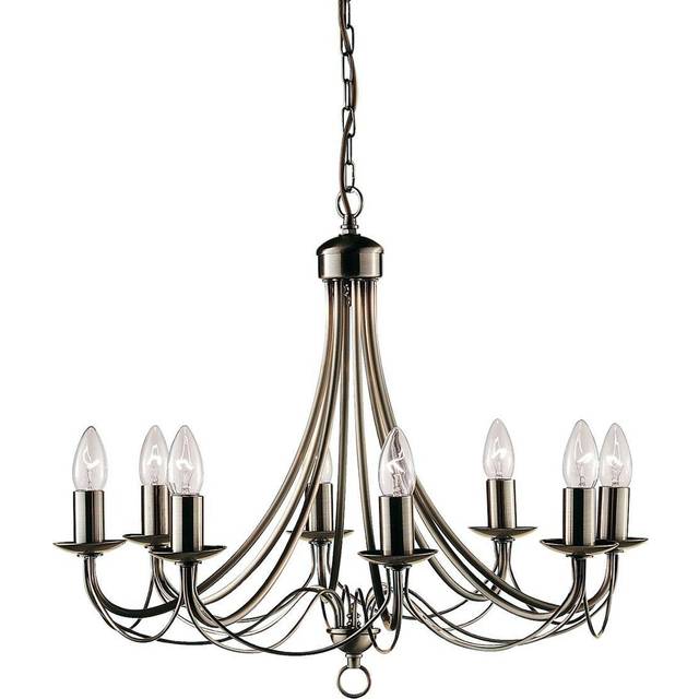 Searchlight 6348-8BK Maypole 8 Light Matt Black Fitting