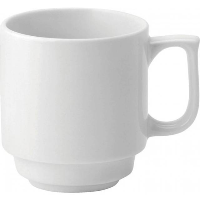 Utopia Pure White Stacking Mugs 280ml (Pack of 36)
