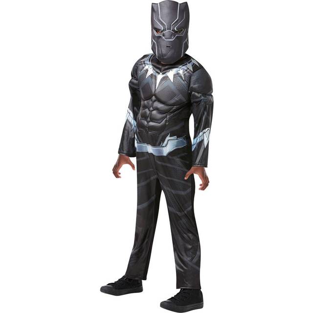 Rubie's Official Marvel Avengers Black Panther Deluxe Childs Costume, Kids Superhero Fancy Dress