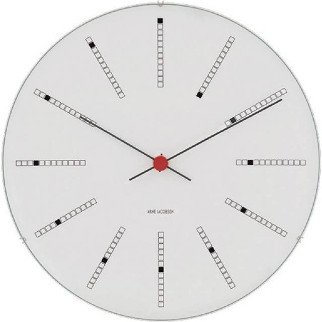 Arne Jacobsen - Bankers Väggklocka 290 Mm - Vit