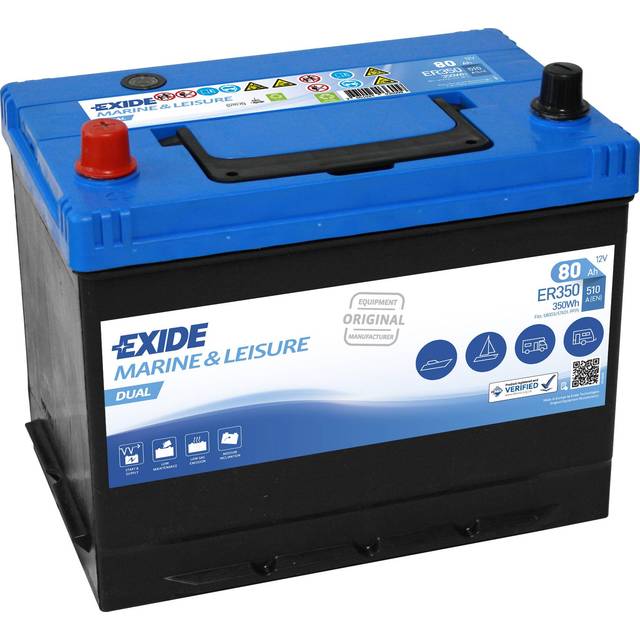 Exide Dual ER350 80 Ah