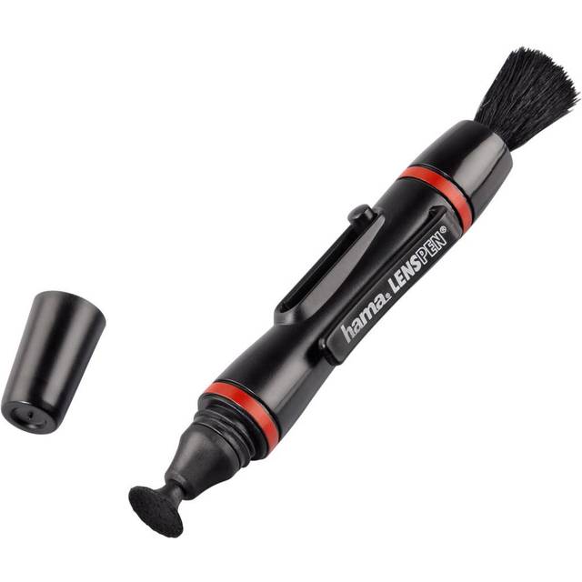 Hama Rengöringspenna för lins- och filterrengöring, 11,5 cm lång, Lenspen Classic, röd/svart