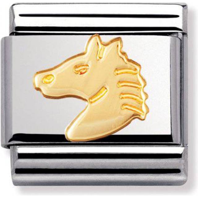 Nomination CLASSIC Gold Animals of Earth Horse Head Charm 030112/10 - Two Colour
