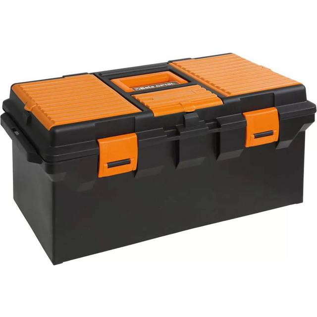 Beta Tools Long Plastic Tool Box with Movable Compartments