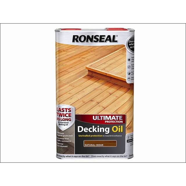 Ronseal RSLUDOT5L 5L Ultimate Protection Decking Oil - Teak