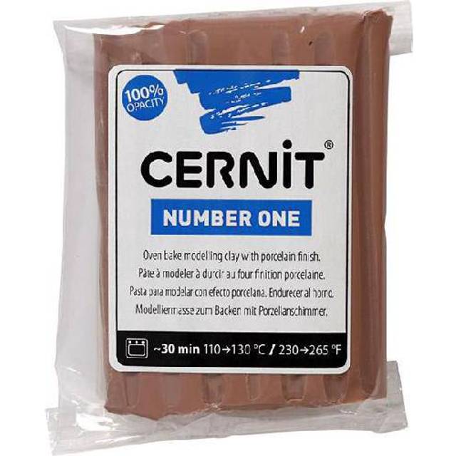 CERNIT CE0900056800 nummer ett lera 56 G, brun, 7 x 5,5 x 1,5 cm