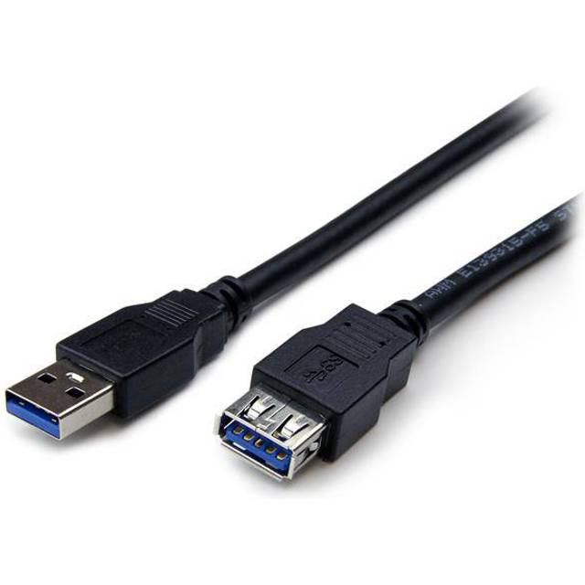 StarTech USB3SEXT1MBK 1m SuperSpeed USB 3.0 Extension Cable- M/F Blac - StarTech.com