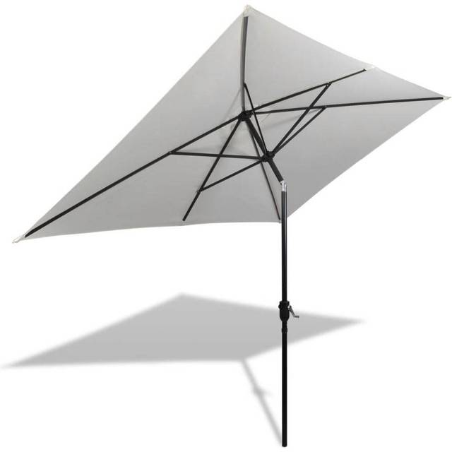 vidaXL Garden Parasol Sunshade Outdoor Umbrella Patio Canopy Green Rectangular