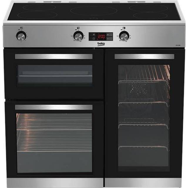 BEKO KDVI90X 90 cm Electric Range Cooker - Stainless Steel, Stainless Steel
