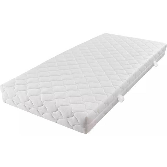 vidaXL Madrass med tvättbart överdrag 200 x 160 x 17 cm
