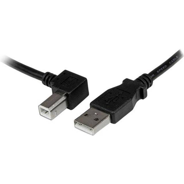 StarTech.com 2 m USB 2.0 A till B-kabel vinklad till vänster - St/St - USB-skrivarkabel