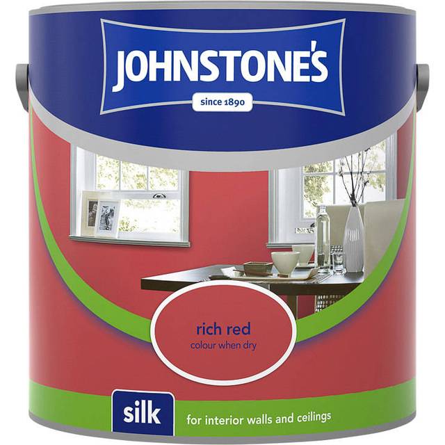 Johnstones Silk Emulsion Paint - Rich Red