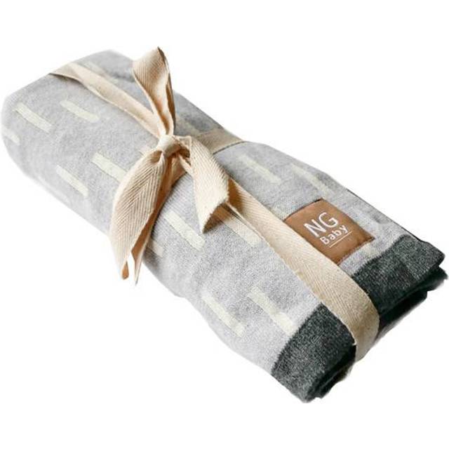 NG Baby Bomullsfilt 70x100 Grey Line - Grå
