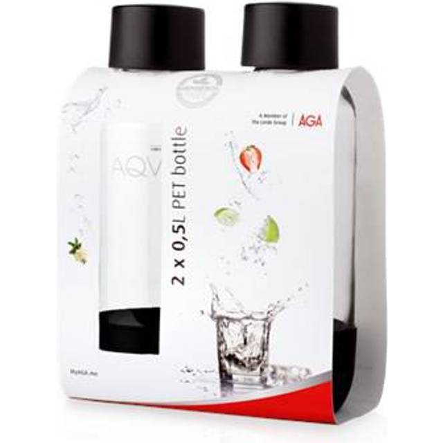 AGA AQVIA "on-the-go" 0,5L, PET-flaska, 2-pack (Vit)