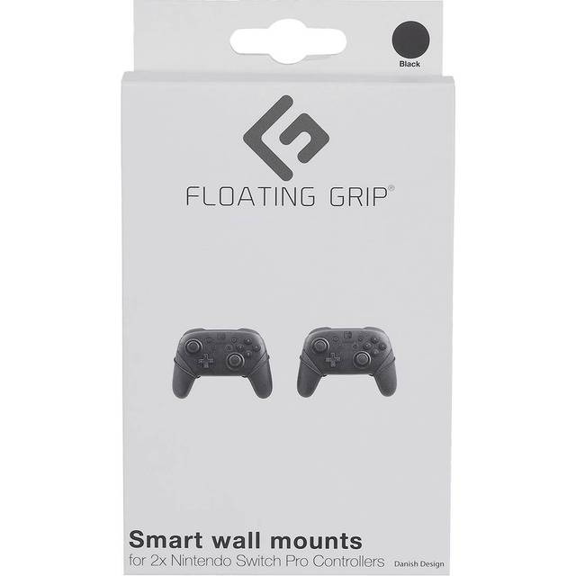 Nintendo Switch Pro Controller wall mount by FLOATING GRIP®, Black