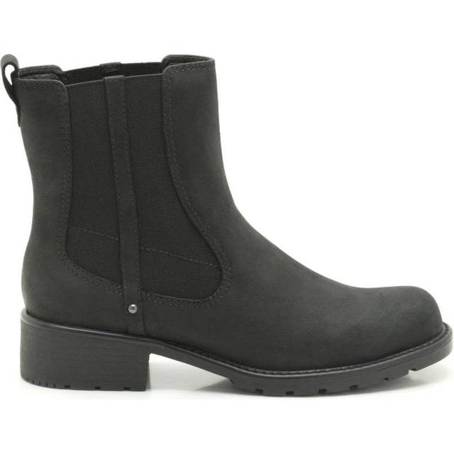 Clarks Orinoco Club dam stövlar med kort skaft Kallfodrade Classics halvhöga stövlar och stövlar, Svart svart läder, 37.5 EU