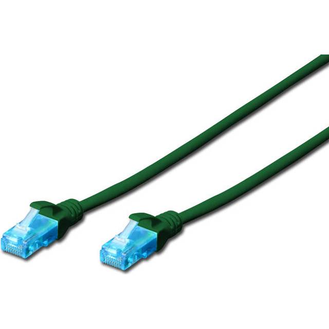 CAT 5e U-UTP patch cord, PVC AWG 26/7, length 10  m, color red