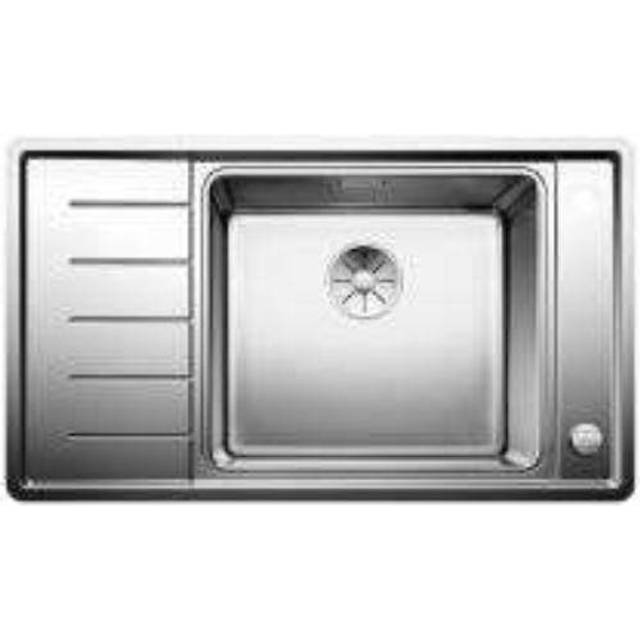 BLANCO Andano XL 6 S-IF Compact Inset Kitchen Sink with Single Left Hand Bowl, Stainless Steel