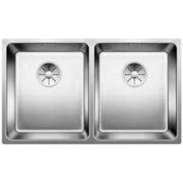 Andano 74.5 x 44cm Double Bowl Undermount Kitchen Sink - Satin Polish (740mm L X 440mm W)