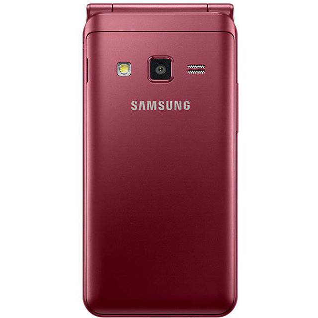 Refurbished Samsung Galaxy Folder 2 G1650 2GB RAM 16GB ROM 3.8  Android 6.0 Flip Smartphone G160N Simple Set black