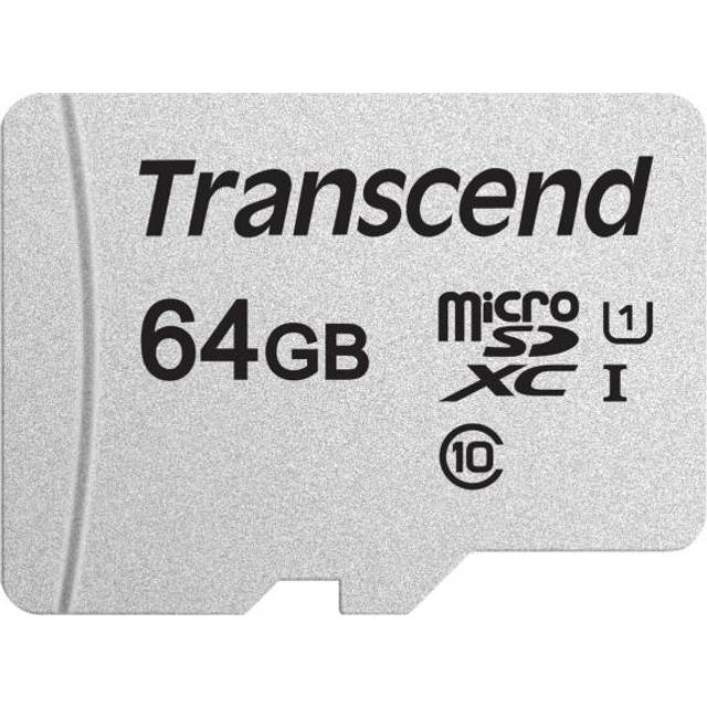 Transcend 300S - Flash-minneskort - 64 GB - UHS-I U1 / Class10 - microSDXC