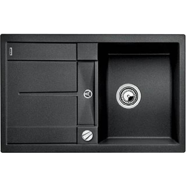 Metra Single Bowl Inset Kitchen Sink - Anthracite (450mm L X 500mm W)