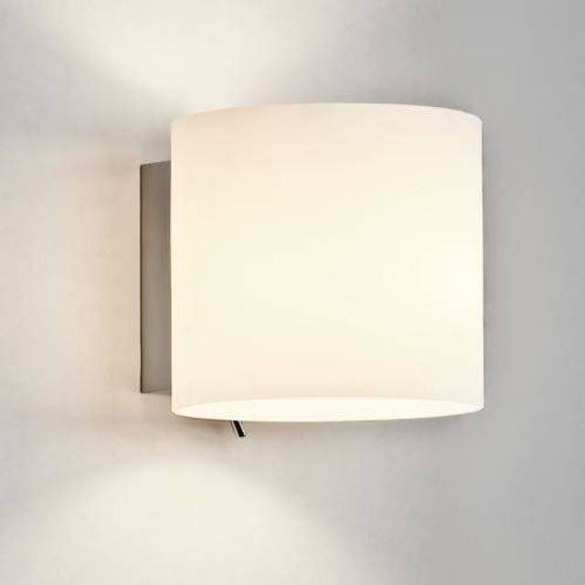 Astro Luga White Glass Wall Light