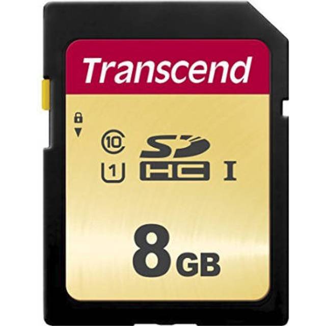 Transcend 500S - Flash-minneskort - 8 GB - UHS-I U1 / Class10 - SDHC UHS-I