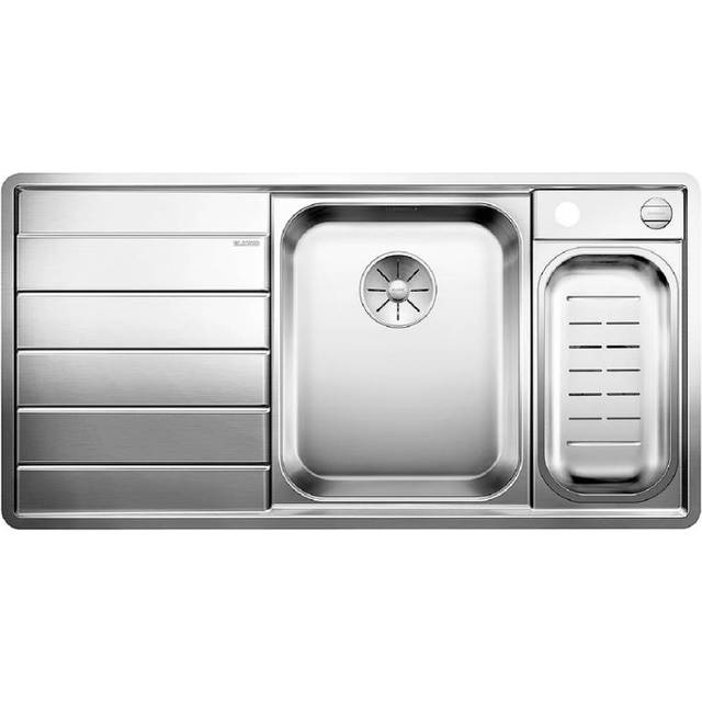 Axial III 1.5 Bowl Inset Kitchen Sink - Stainless Steel (540mm L X 510mm W)