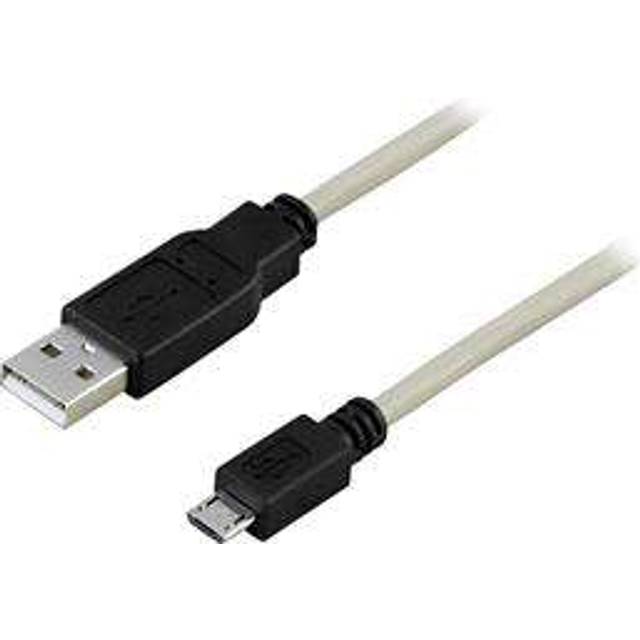 Deltaco USB3.0 till Micro-B kabel, svart, 0.5m