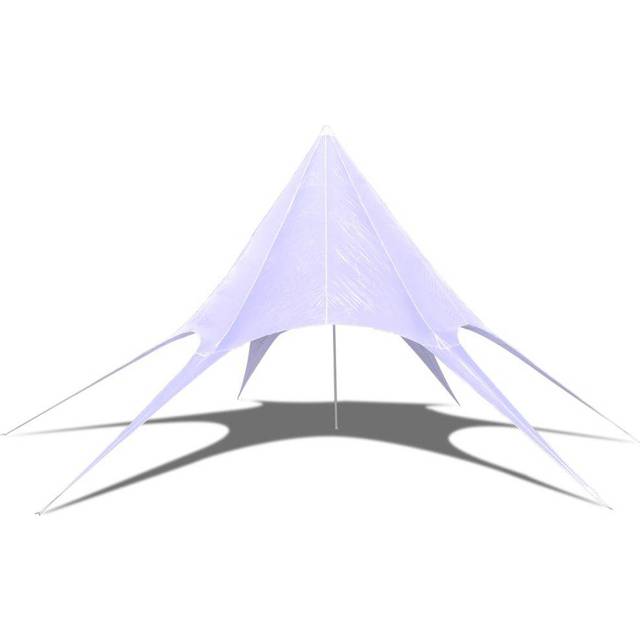 vidaXL Gazebo Hexagon Star Garden Pavilion 12m - White