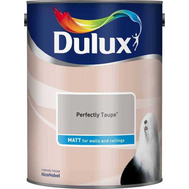 Dulux Walls & Ceilings Polished Pebble Matt Emulsion Paint 5L - Grey