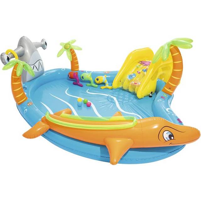 Bestway Inflatable Kids Water Play Center - Sea Life Paddling Pool with Multiple Activities