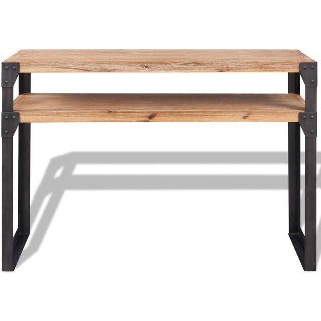 Konsolbord massivt akaciaträ 120x40x85 cm