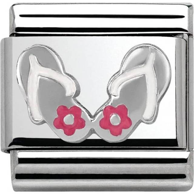 Nomination Classic Silver Flip-Flops Travel Charms