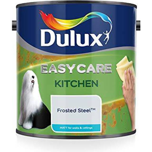 Dulux Kitchen Matt Emulsion Paint, 2.5L, Frosted Steel