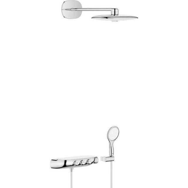 GROHE Rainshower SmartControl 360 DUO Combi Shower System with Thermostat - Silver