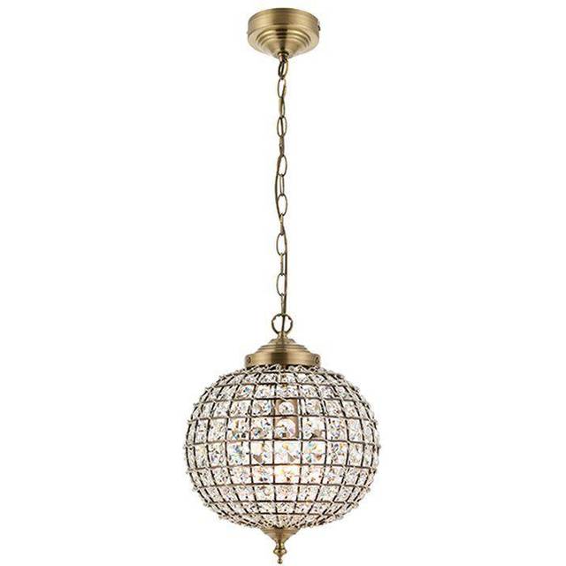 Ensora Lighting Celia 1 Light Pendant, Gold