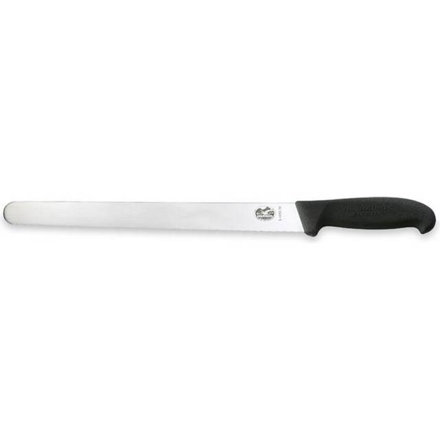 Victorinox Fibrox 30cm Slicing Knife Round Tip Serrated Edge (5423330)