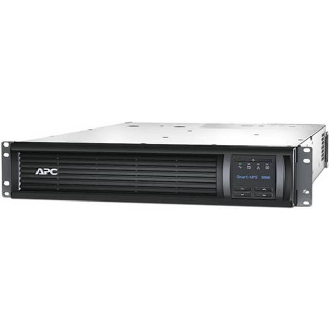 APC SMT3000RMI2UNC 230 V Smart-UPS RM LCD 2U rackmontering med nätverkskort – svart/silver