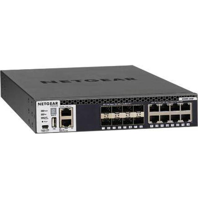 NETGEAR M4300-8X8F Managed L3 10G Ethernet (100/1000/10000) 1U Black
