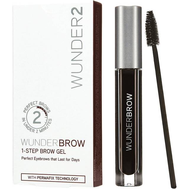 WUNDERBROW Waterproof Eyebrow gel, Jet Black, Vegan and cruelty-Free