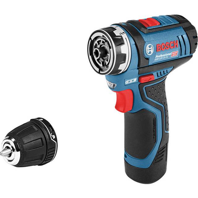 Bosch Professional 12V System sladdlös borrskruvdragare GSR 12V-15 FC (utan batteri och laddare, i kartong) – FlexiClick System