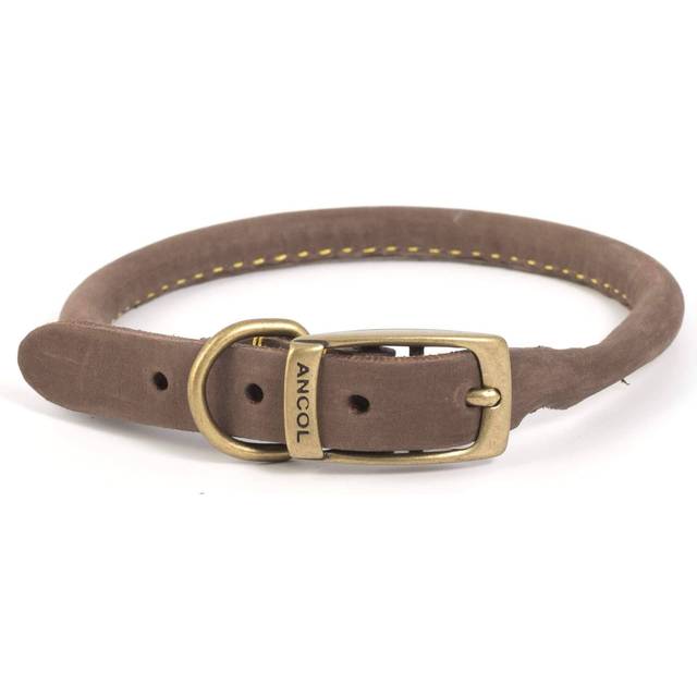 Timberwolf Comfortable Round Dog Collar - Brown - Size 7