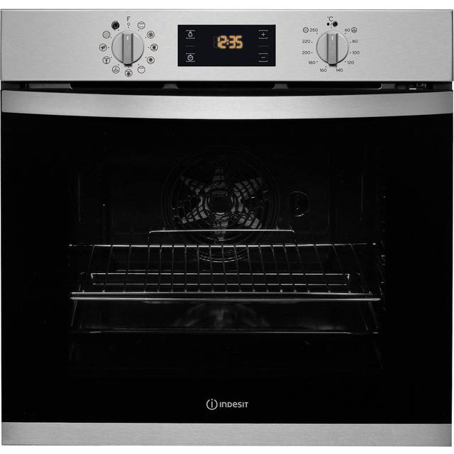 Indesit IFW3841PIX Built In Electric Single Oven in St Steel 71L