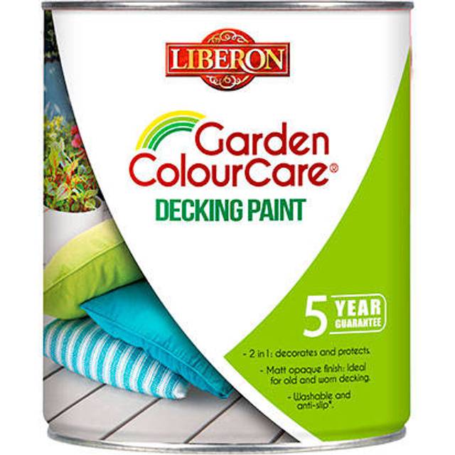 Extreme Garden Decking Paint - Medium Brown - 2.5 Litres - Liberon