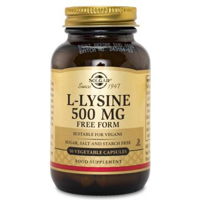 Solgar L-Lysin Aminosyre 500 mg - 50 kaps.