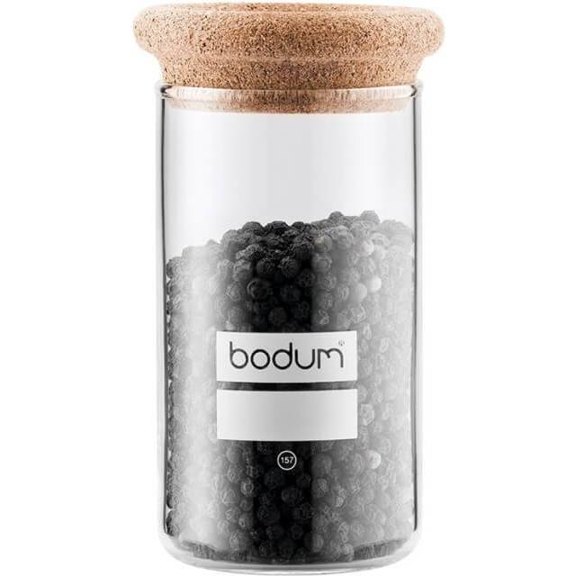 Bodum, Yohki Storage jar with cork lid, 0.25 L, 8 oz, Clear